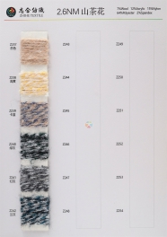 2.6NM 7%Wool 12%Acrylic 15%Nylon 64%Polyester 2%Spandex