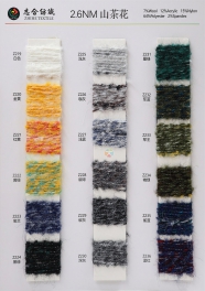 2.6NM 7%Wool 12%Acrylic 15%Nylon 64%Polyester 2%Spandex