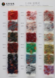 2.6NM 10%Wool 24%Nylon 43%RC-P 21%Poly 2%Spandex