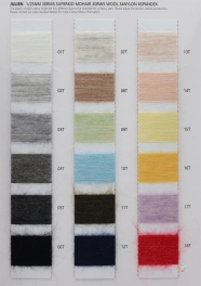 1/25NM 30%ultra young mare fur 30%wool 34%nylon 6%spandex