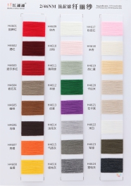2/46NM 53%acrylic 23%nylon 24%polyester