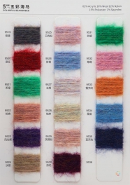 5NM/1 62%acrylic 10%wool 12%nylon 15%polyester 1%spandex