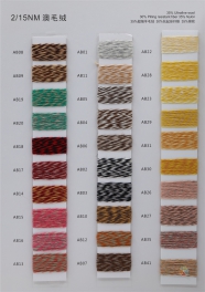 2/15NM 35%Ultrafine wool 30%pilling resistant fiber 35%polyamide