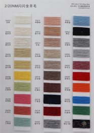 2/20NM 85%Wool 15%Mylar fiber