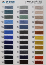2/50NM 5%sheep wool 28%anti sunny 18%viscose 20%nylon 29%PBT
