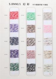 5.8NM/1 95% polyester fiber  5% nylon fiber